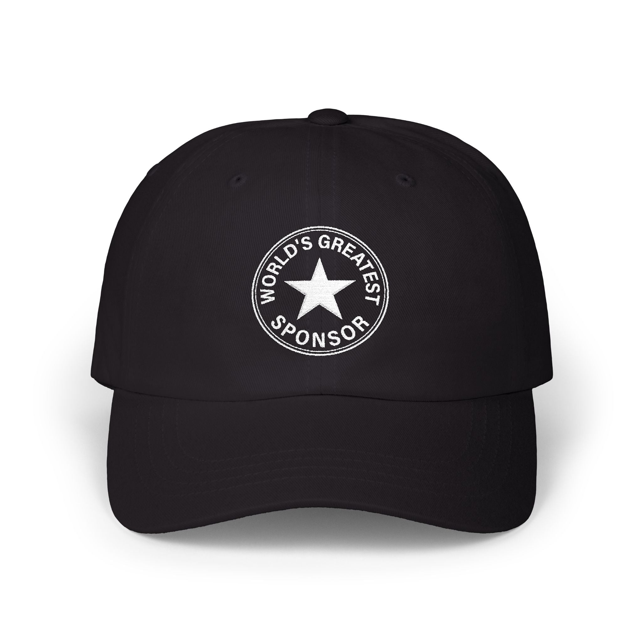 "World's Greatest Sponsor" Dad Cap — Vintage Distressed Embroidered Star Baseball Hat