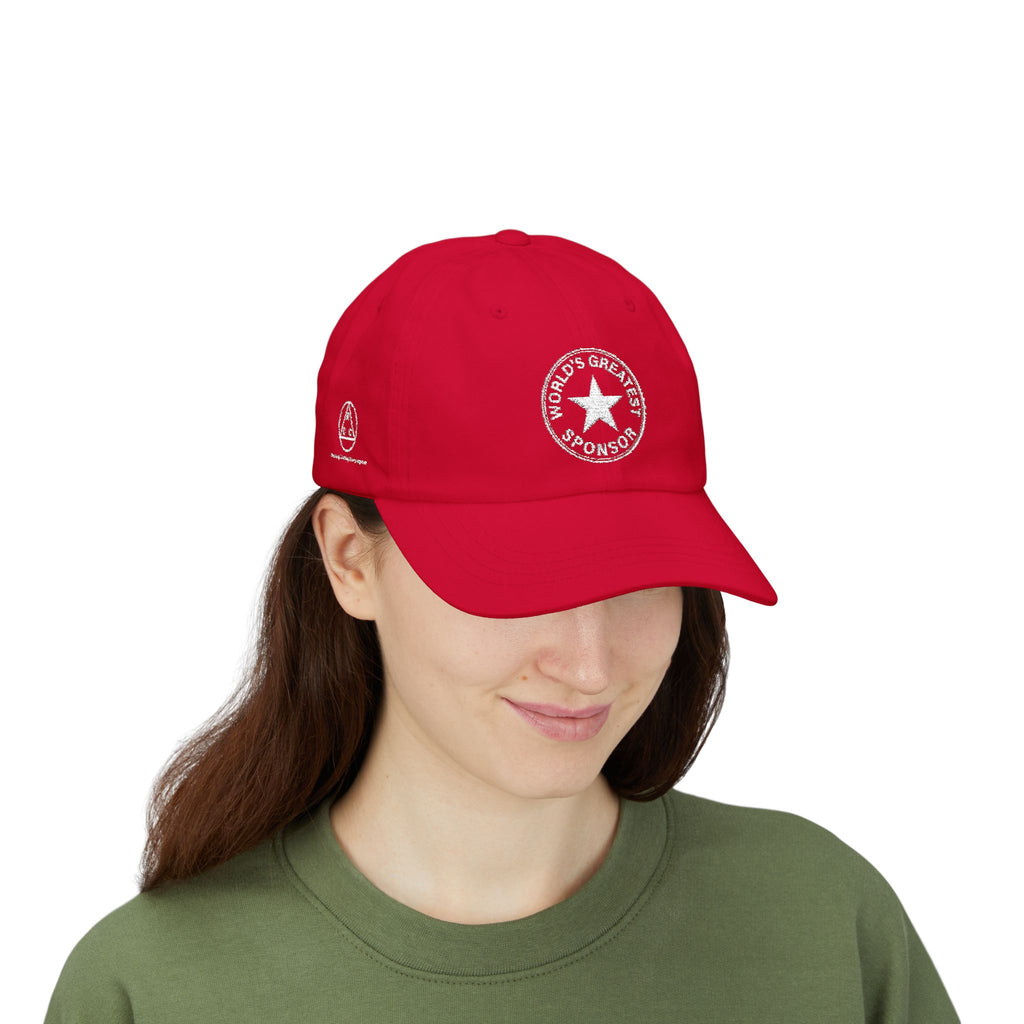 "World's Greatest Sponsor" Dad Cap — Vintage Distressed Embroidered Star Baseball Hat