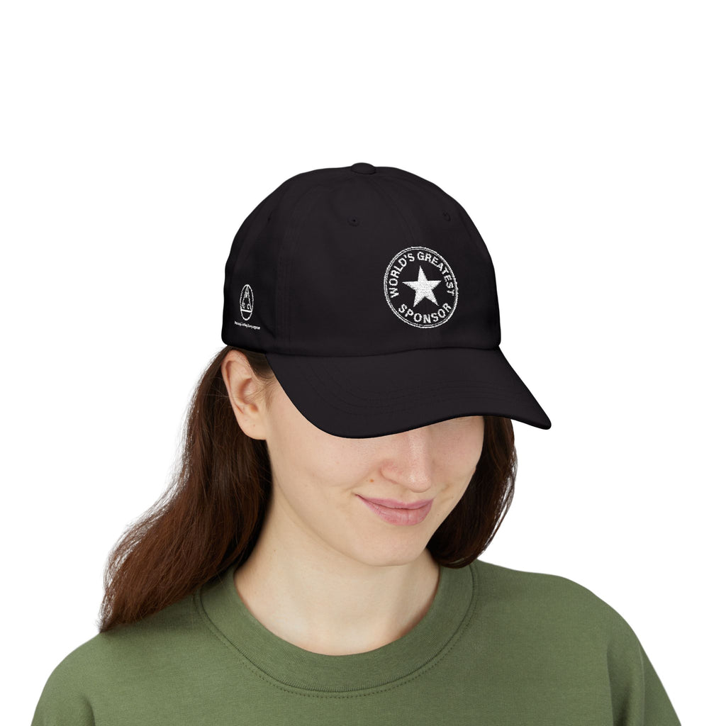 "World's Greatest Sponsor" Dad Cap — Vintage Distressed Embroidered Star Baseball Hat