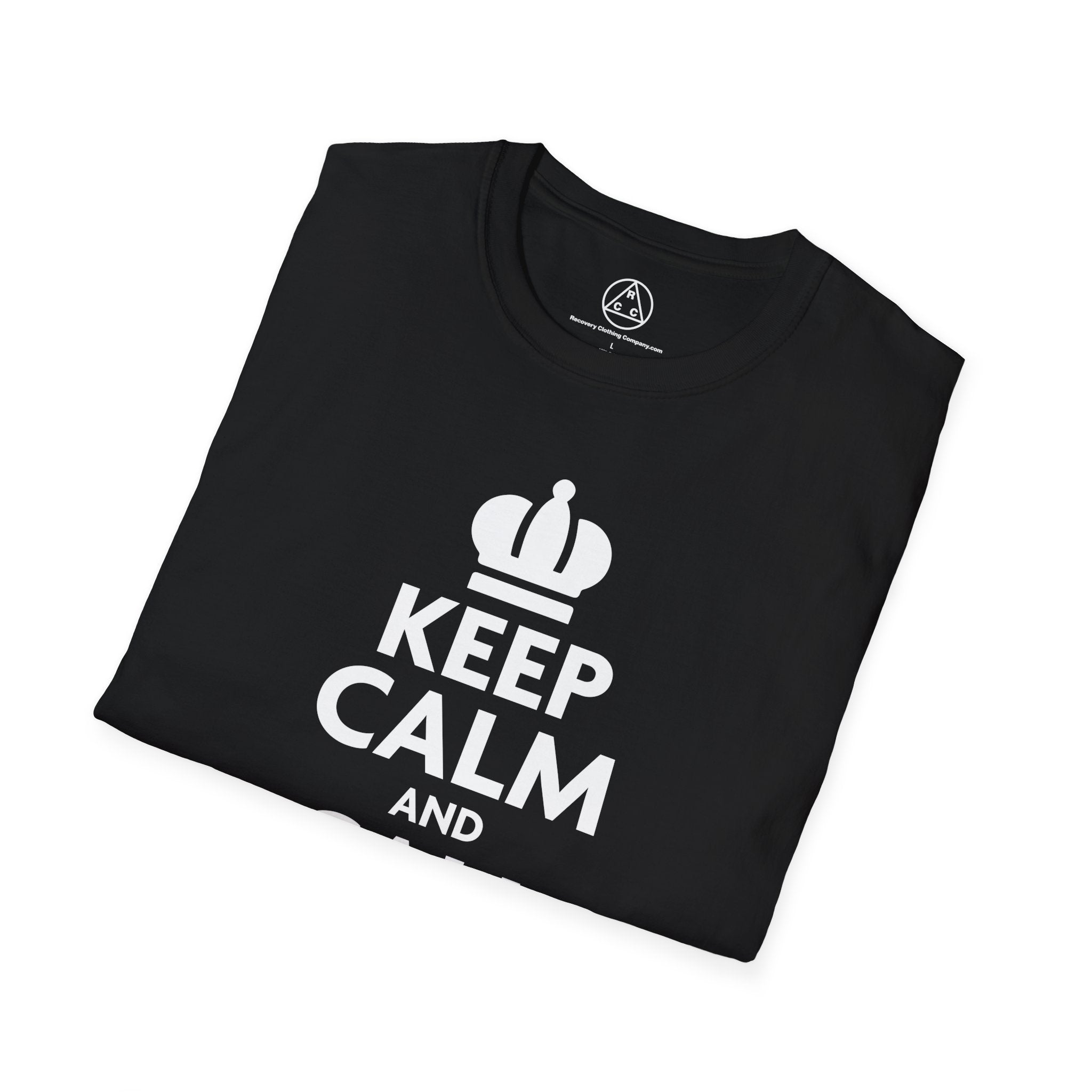"Keep Calm and Call Your Sponsor" Slogan Tee