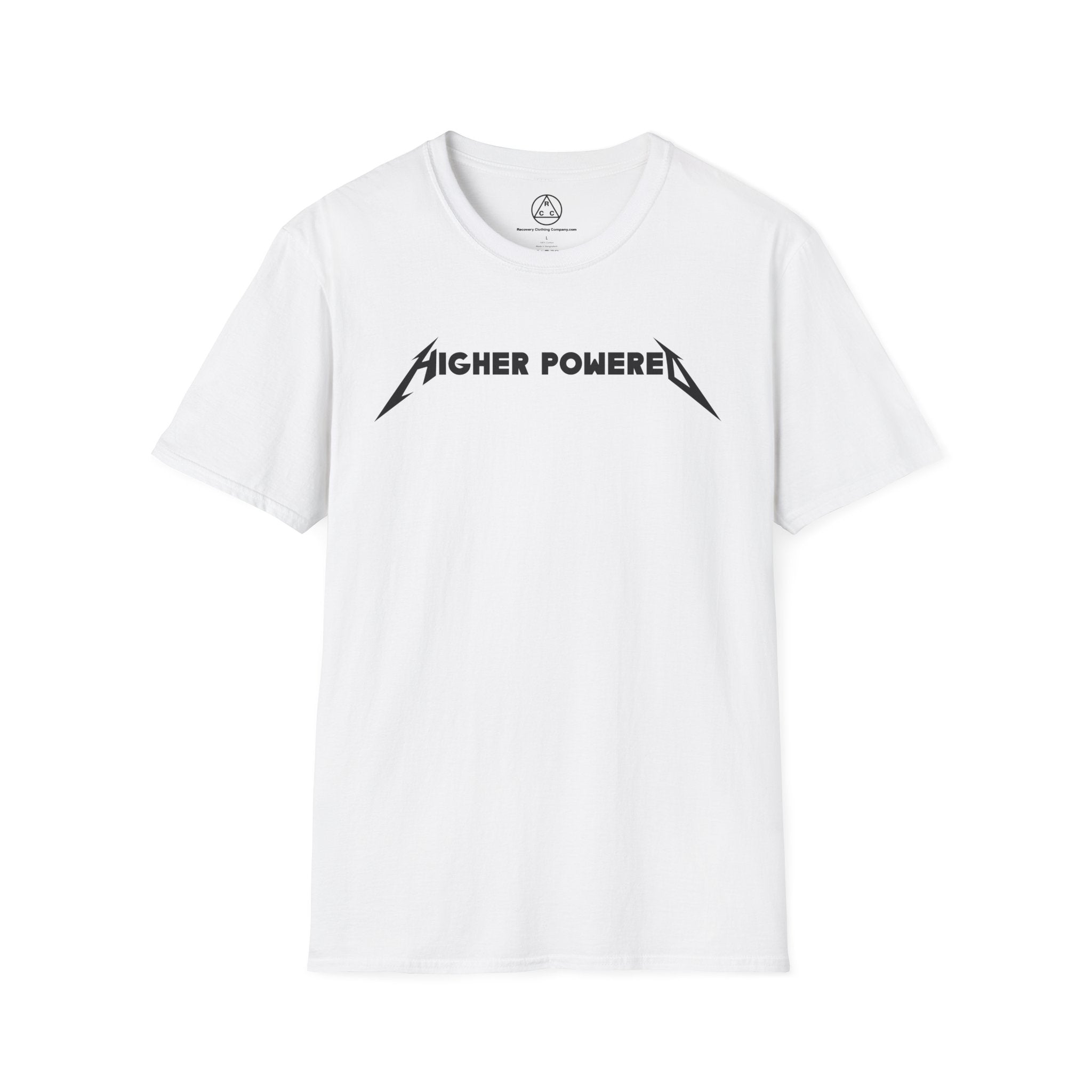 "Higher Powered" T-Shirt — Recovery Clothing Company Logo Tee