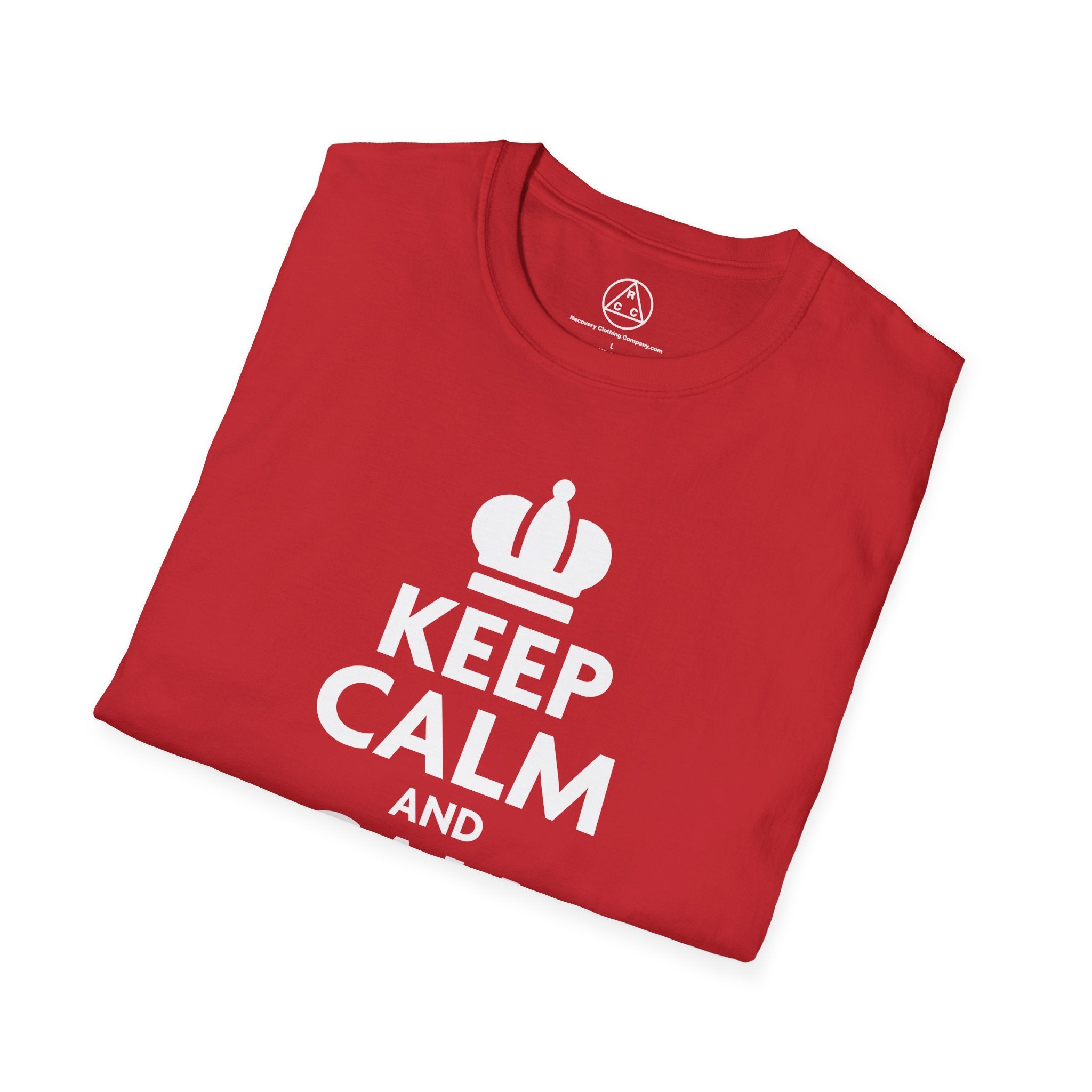 "Keep Calm and Call Your Sponsor" Slogan Tee