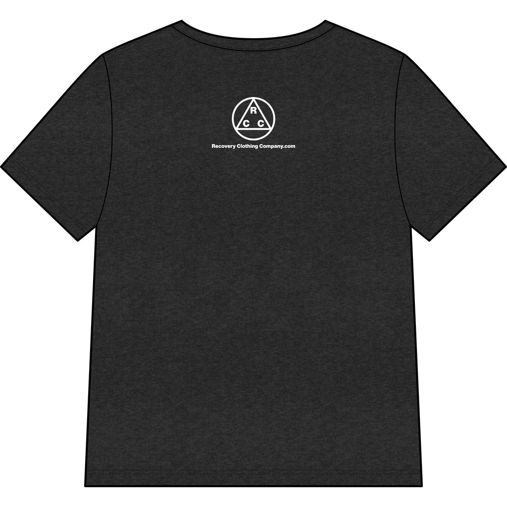 Just for Today V-Neck Tee — Mindful Recovery Shirt