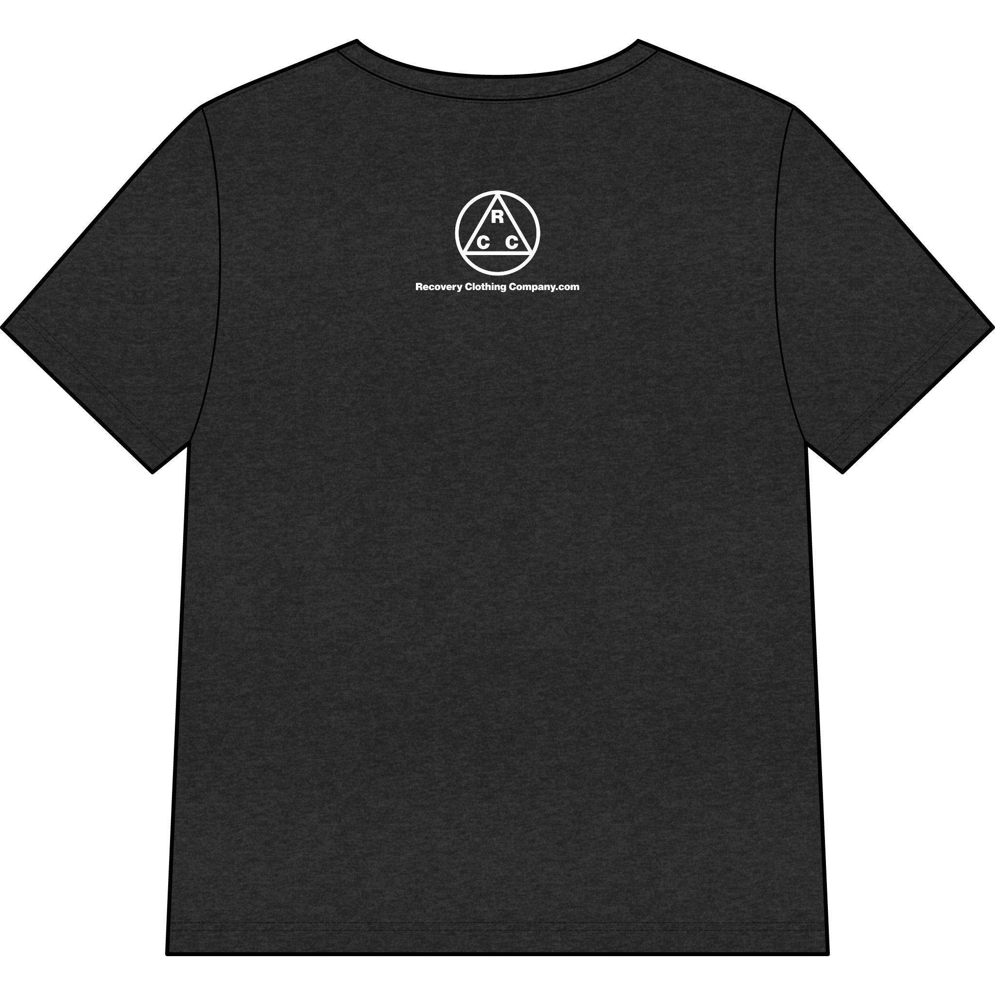 Just for Today V-Neck Tee — Mindful Recovery Shirt