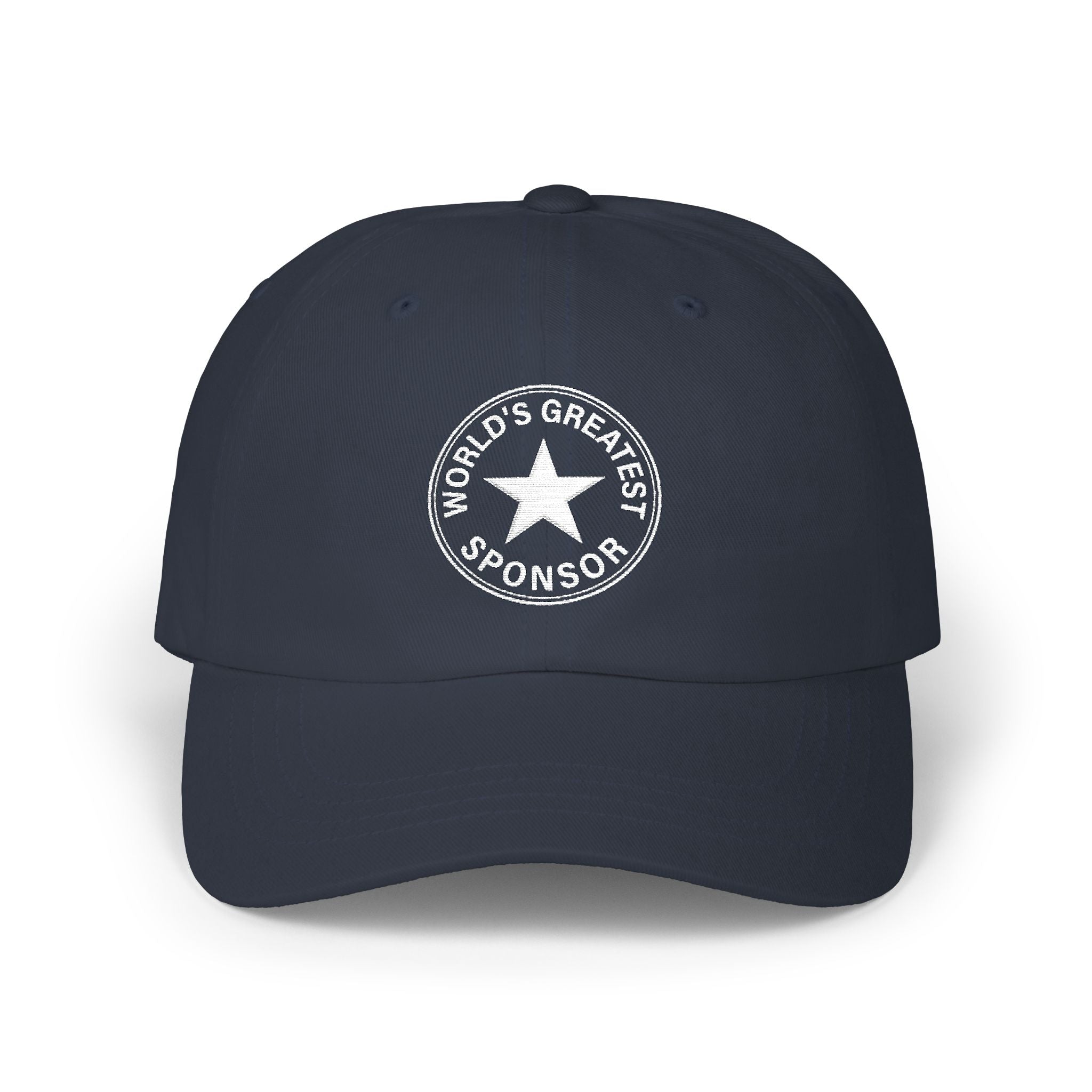 "World's Greatest Sponsor" Dad Cap — Vintage Distressed Embroidered Star Baseball Hat
