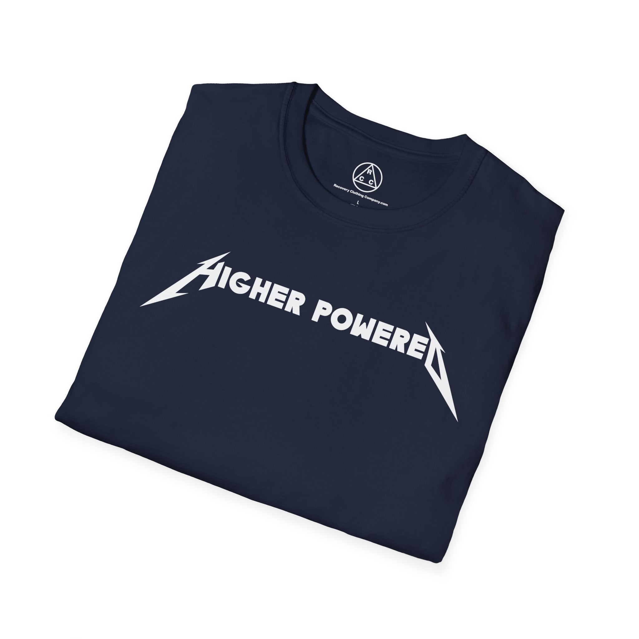 "Higher Powered" T-Shirt — Recovery Clothing Company Logo Tee
