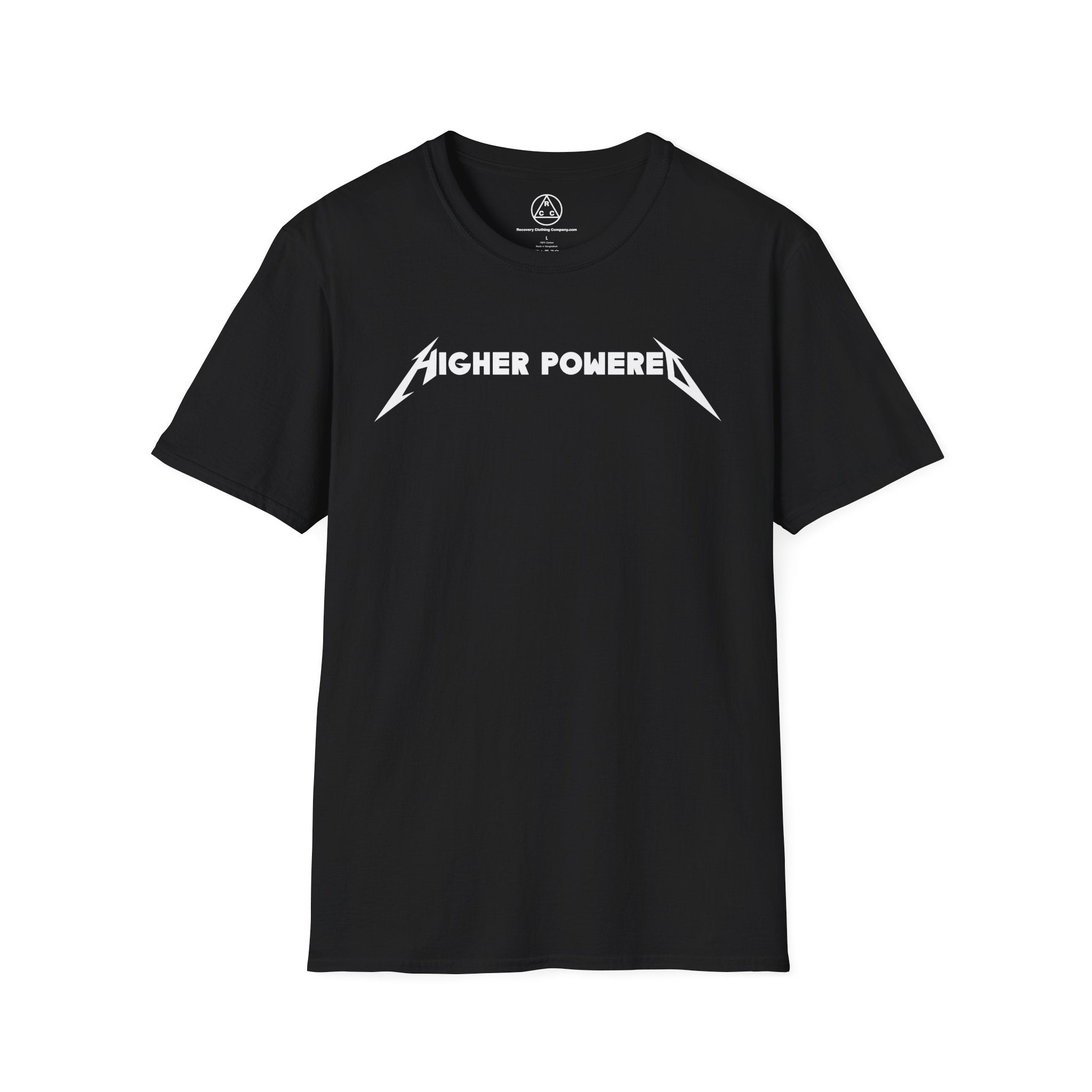 "Higher Powered" T-Shirt — Recovery Clothing Company Logo Tee