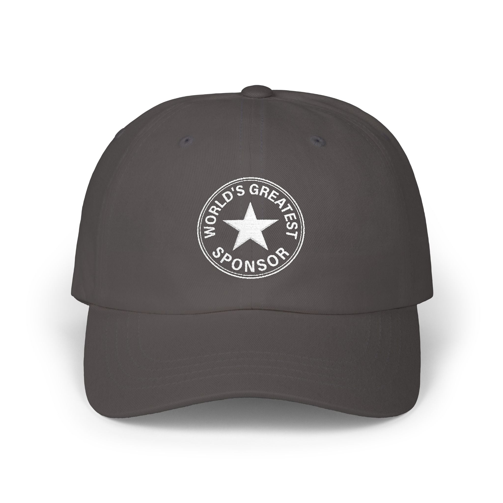 "World's Greatest Sponsor" Dad Cap — Vintage Distressed Embroidered Star Baseball Hat