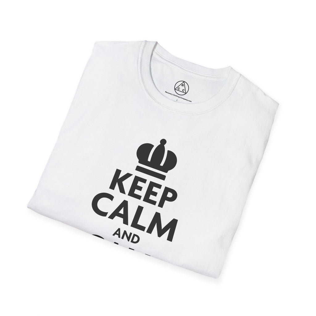 "Keep Calm and Call Your Sponsor" Slogan Tee