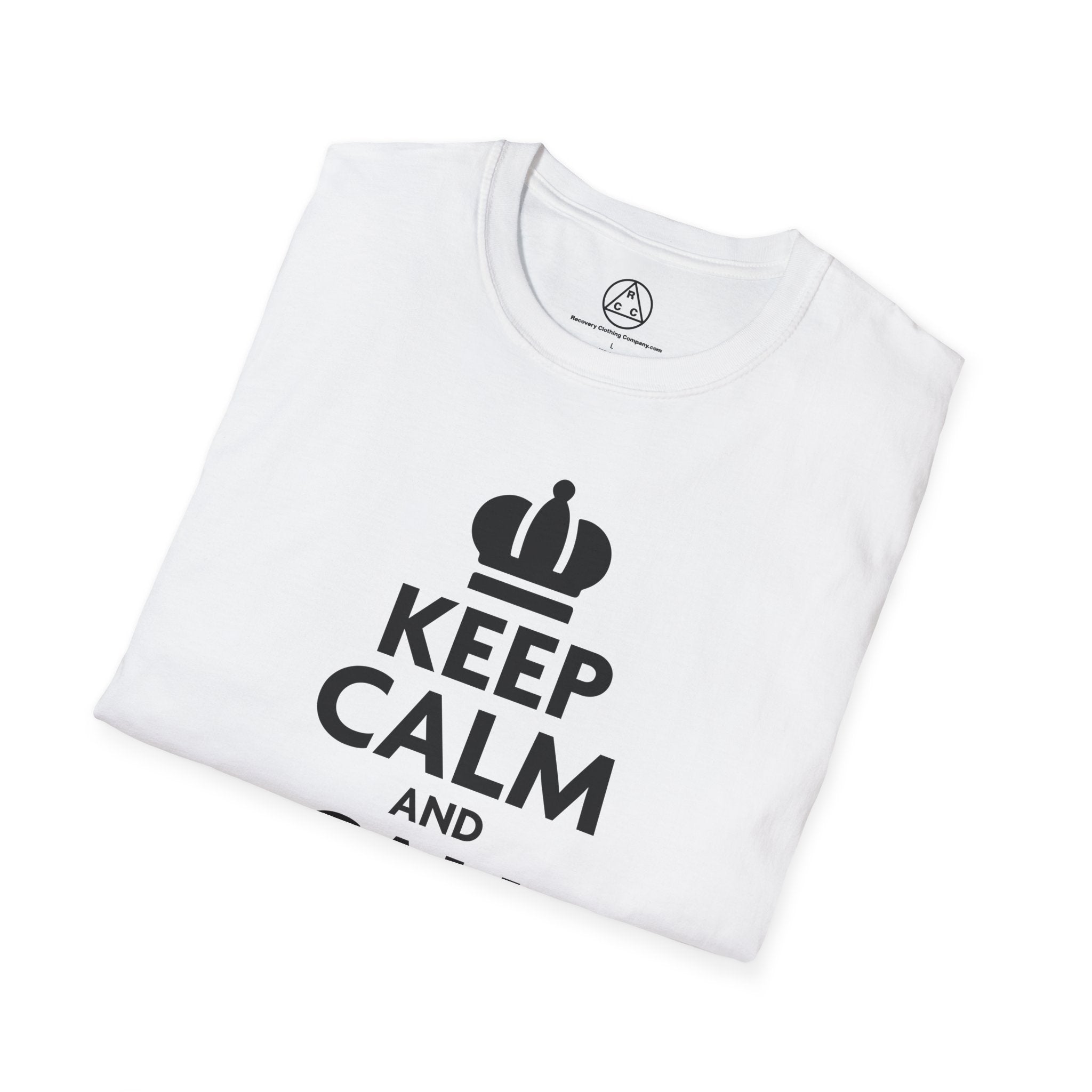 "Keep Calm and Call Your Sponsor" Slogan Tee