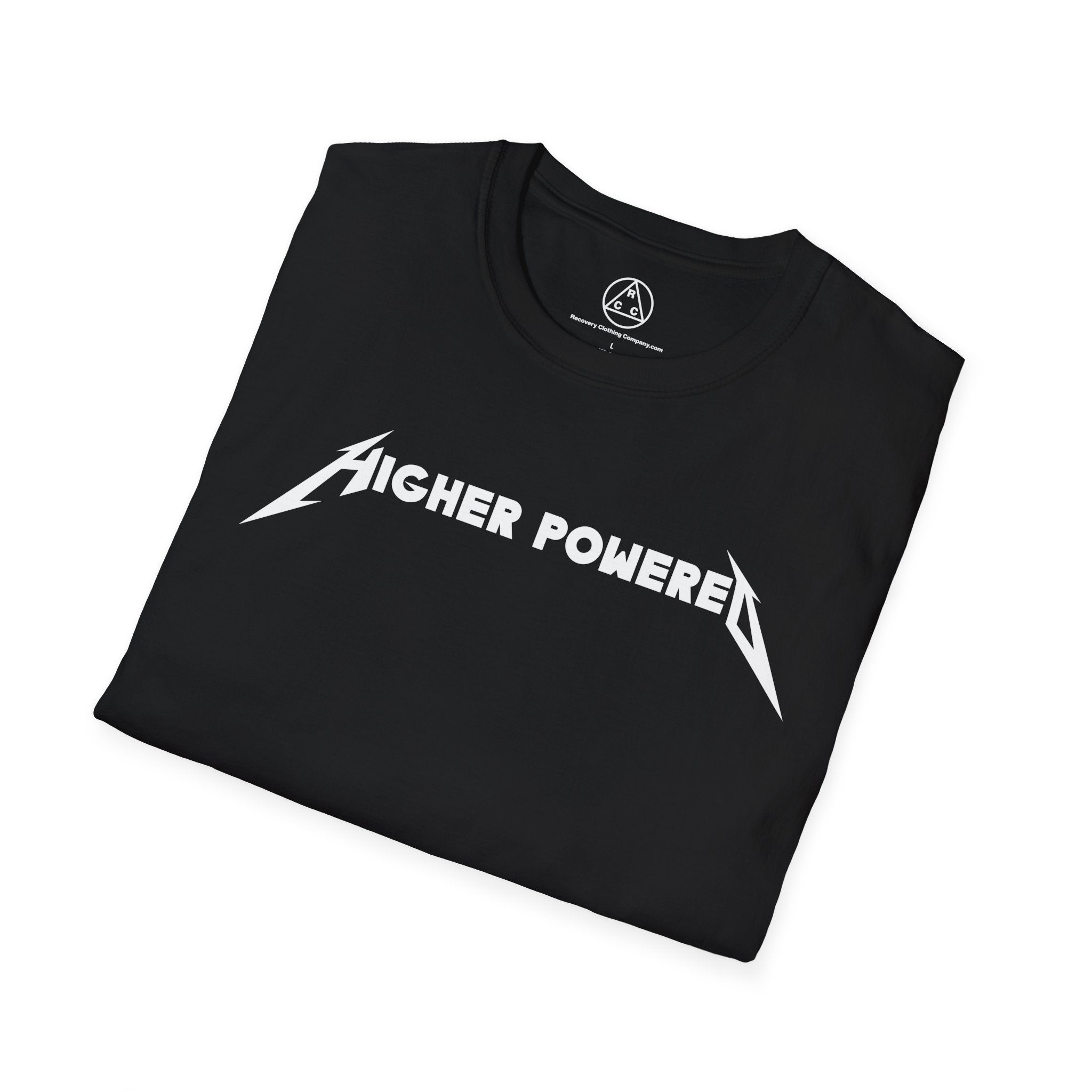 "Higher Powered" T-Shirt — Recovery Clothing Company Logo Tee