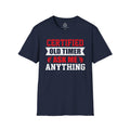 "Certified Old Timer Ask Me Anything"T-Shirt