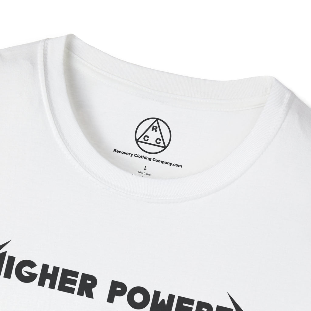 "Higher Powered" T-Shirt — Recovery Clothing Company Logo Tee