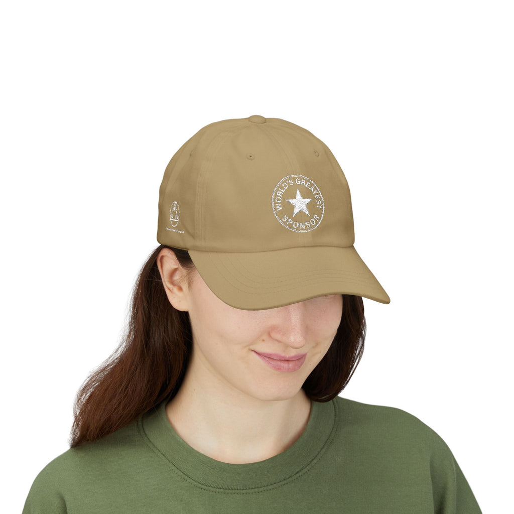 "World's Greatest Sponsor" Dad Cap — Vintage Distressed Embroidered Star Baseball Hat