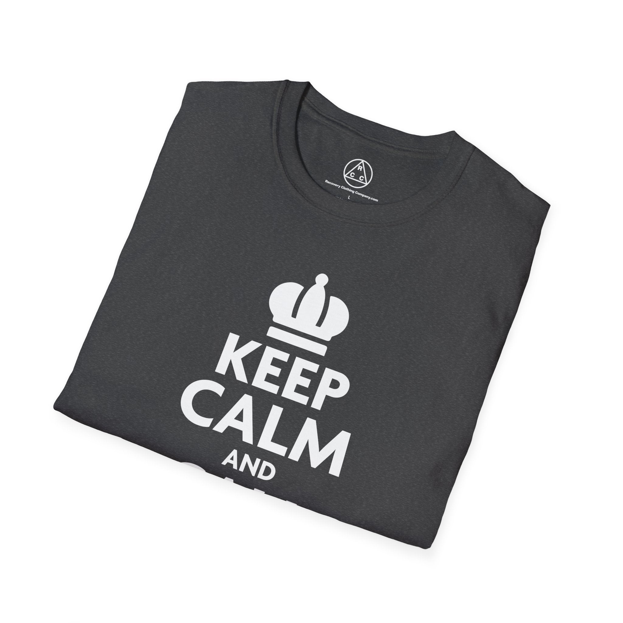 "Keep Calm and Call Your Sponsor" Slogan Tee