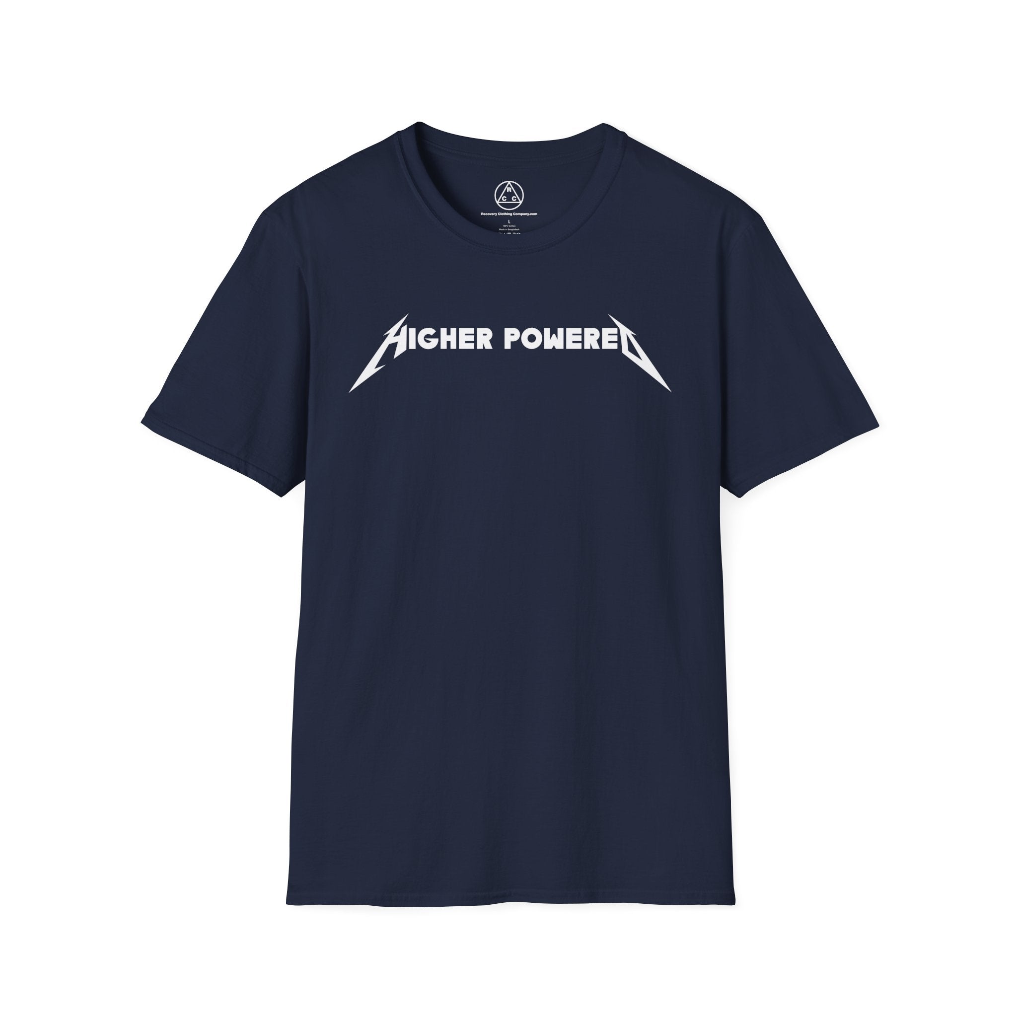 "Higher Powered" T-Shirt — Recovery Clothing Company Logo Tee