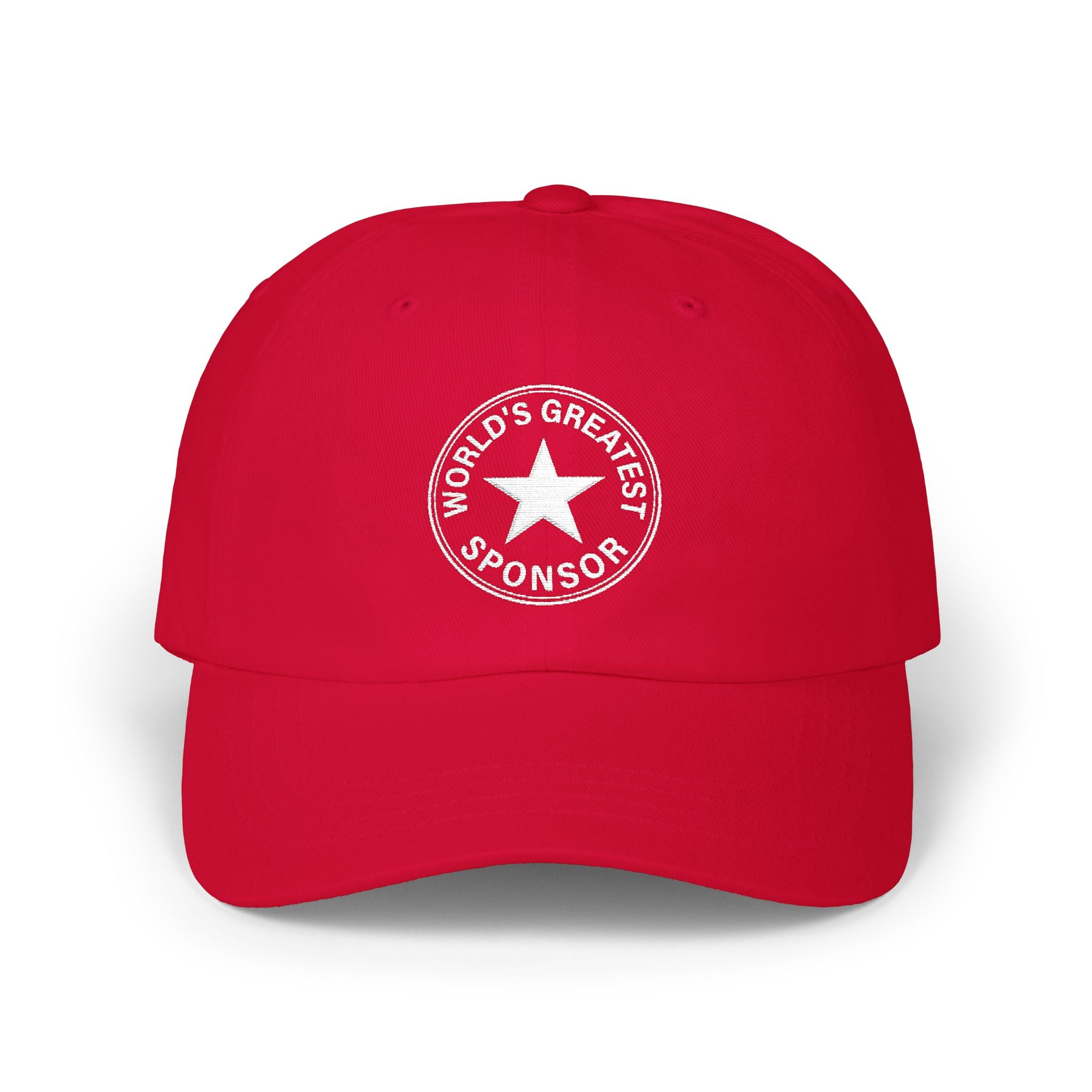 "World's Greatest Sponsor" Dad Cap — Vintage Distressed Embroidered Star Baseball Hat
