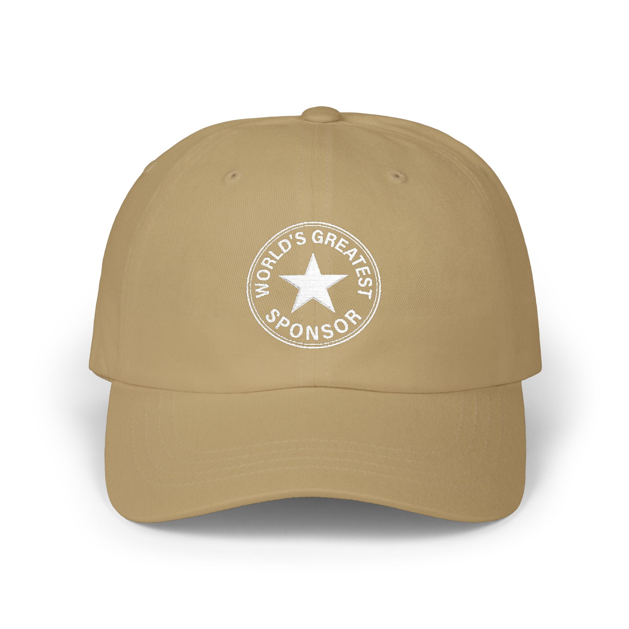 "World's Greatest Sponsor" Dad Cap — Vintage Distressed Embroidered Star Baseball Hat
