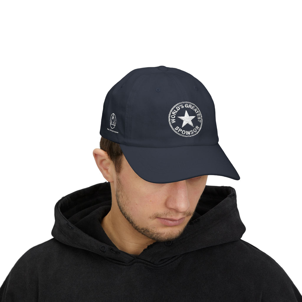 "World's Greatest Sponsor" Dad Cap — Vintage Distressed Embroidered Star Baseball Hat