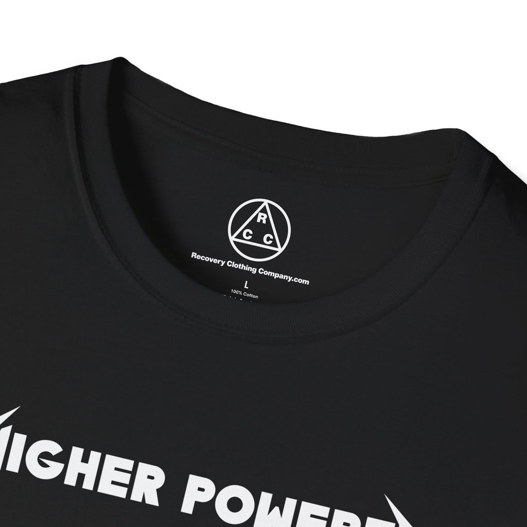 "Higher Powered" T-Shirt — Recovery Clothing Company Logo Tee