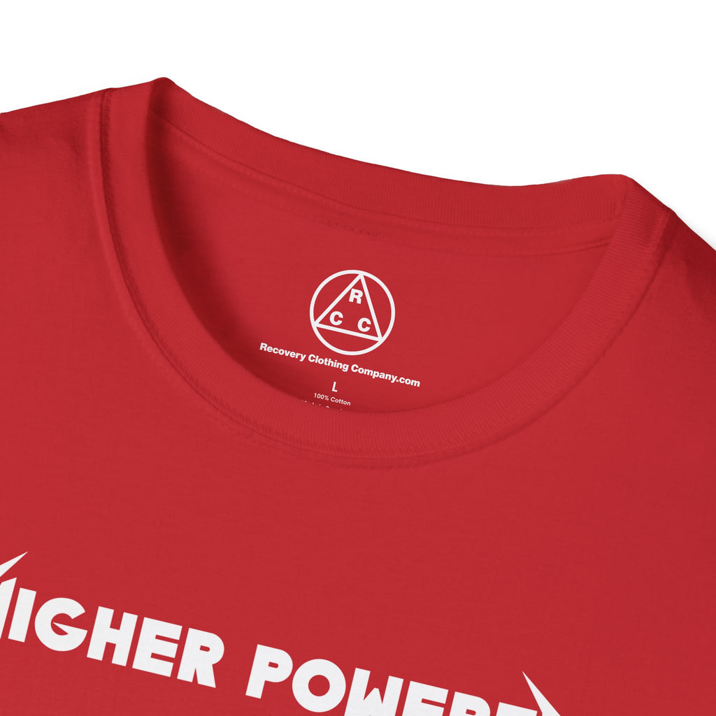 "Higher Powered" T-Shirt — Recovery Clothing Company Logo Tee