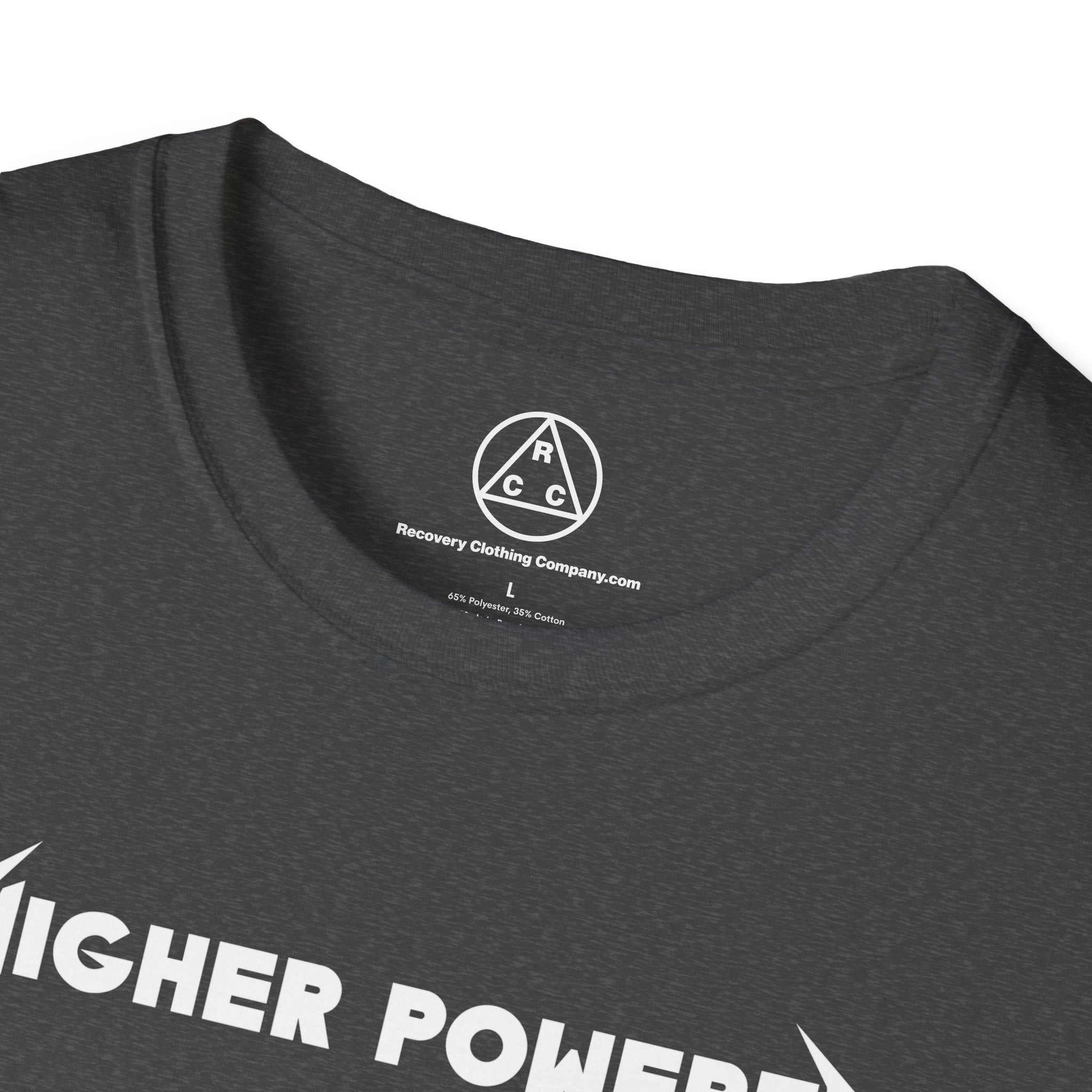 "Higher Powered" T-Shirt — Recovery Clothing Company Logo Tee